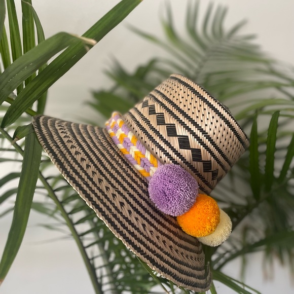 Summer Hat Wayuu hand woven - Picture 3 of 3